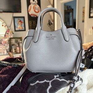 Kate Spade Light Gray “Dumpling” Satchel